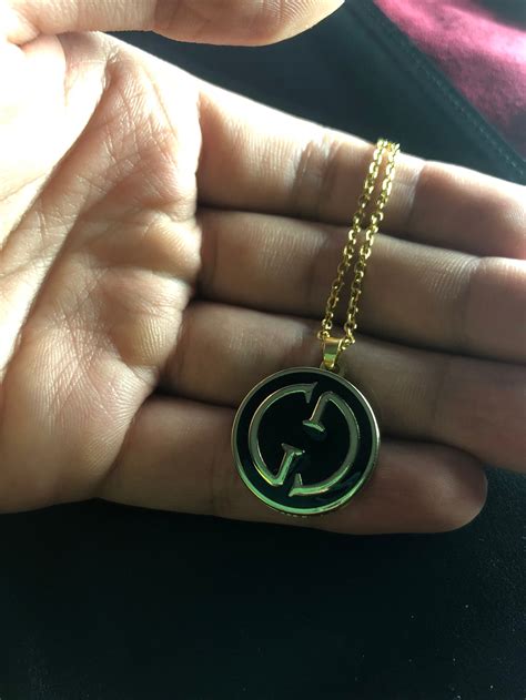 fake gold gucci necklace|vintage gucci necklace.